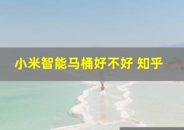 小米智能马桶好不好 知乎